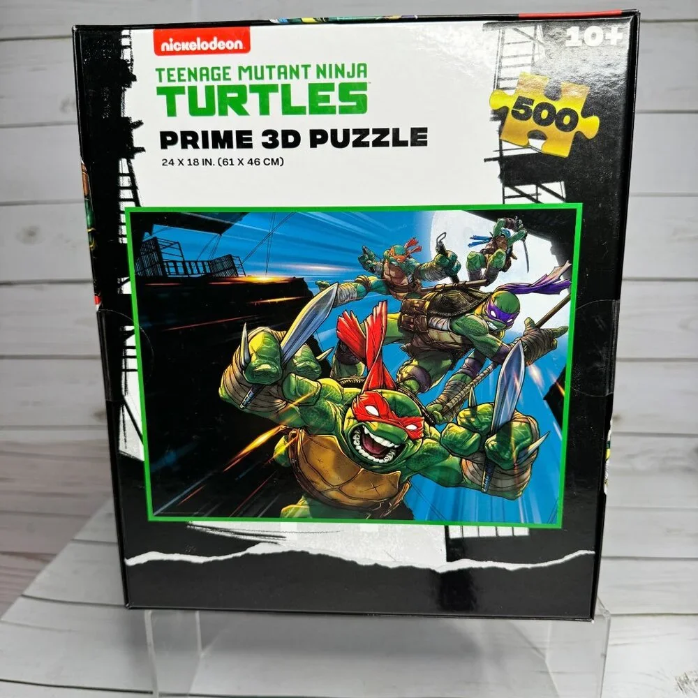 TMNT Teenage Mutant Ninja Turtles 3D Puzzle‎ 500 Piece Prime 3D Nickelodeon New